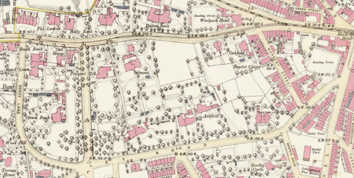 1893 OS map of Belmont