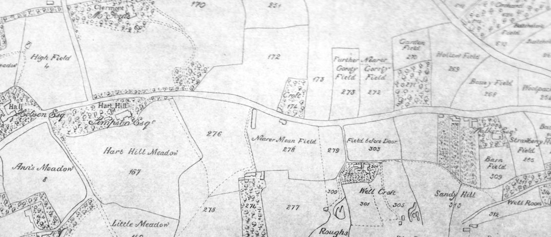 Pendleton Township Map 1815 - Claremont / Hart Hill