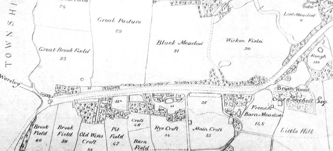 Pendleton Township Map 1815 - Broomhouse Lane