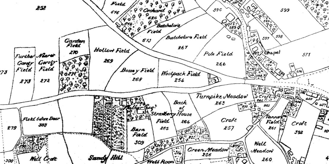 Pendleton Township Map 1815 - Sandy Lane